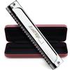 East Top 24 fori Armonica tremolo professionale Chiave di D, Armonica T2406S Per adulti, musicisti professionisti e studenti