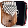 MOOZICA 21 chiavi in legno massello di koa Kalimba, tavola singola professionale in legno Kalimba Marimba con istruzioni per l'apprendimento e custodia per il trasporto (koa di acacia, 21 chiavi)
