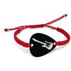 Púas de Plata Chiave a Sole- Plettro per chitarra in alluminio - Anodizzato - Regali per musicisti - Bracciale Uomo-Donna-Macramé Rosso - Regali originali