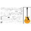 Aust Luthiers Supplies Plan of Gibson EB-2 335-Style Hollowbody Bass - Stampa su scala completa