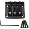 Alnicov Cigar Box Chitarra Parti: 3 corde Nero Hard-tail Ponte Regolabile - Nero
