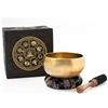 Klangschalen-Center Set regalo con campana tibetana-L 5033