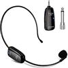 XIAOKOA Wireless Microfono,UHF Microfono Senza Fili, 50 m Di Trasmissione Wireless,Archetto e Palmare 2-in-1,per Guida Turistica/Insegnamento/Promozione/Discorso