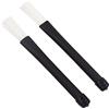 Alnicov 1 paio di spazzole per batteria jazz retrattile, 32 cm, nero/bianco