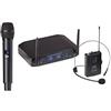 m4c Soundsation WF-U216HP sistema doppio radiomicrofono palmare e headset in UHF 16 canali