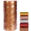 YIYICO Cordoncino Bronzo per Decorazioni Spago Bronzo 1 Rotoli 100m Tinsel Corda Per Fai-Da-Te Bracciali Artigianato Confezioni Regalo o Ornamenti per Alberi di Natale
