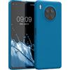 kwmobile Custodia Compatibile con Honor 50 Lite Cover - Back Case per Smartphone in Silicone TPU - Protezione Gommata - blu indaco
