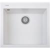 PLADOS Lavello in quarzo da cucina incasso TELMA by Plados serie FLAT vasca singola 56cm - Bianco Latte
