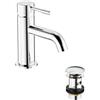 Bristan Mila - Miscelatore per lavabo con piletta a clicker, cromato (MI BAS C)