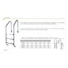 Cpa Piscine SCALETTA COMPLETA ACCIAIO INOX 316 4 scalini Orleans tubo 42 mm