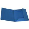 Alevar Cartellina 3 Lembi in Cartoncino Manilla 150 gr, 100% Carta Riciclata, Formato 25x33 cm, Colore Azzurro, Confezione da 50 Pezzi