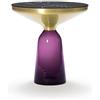 CLASSICON tavolino BELL SIDE TABLE con struttura in ottone - BELL-SIDE-TABLE-BRASS-AMETHYST-VIOLET-MARQUI