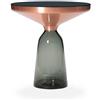 CLASSICON tavolino BELL SIDE TABLE con struttura rame - BELL-SIDE-TABLE-COPPER-COPPER-QUARTZ-GREY