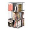 KRIPTONITE libreria autoportante KROSSING ROTANTE 50x50xH99 cm ALLUMINIO - 065XRA+2x065YRA