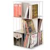 KRIPTONITE libreria autoportante KROSSING ROTANTE 50x50xH99 cm BIANCO - 065XRO+2x065YRO