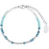 s.Oliver Bracciale in argento sterling 925/acciaio inossidabile per donna, bracciale, motivo, fornito in confezione regalo per gioielli