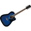 Ibanez PF15ECE-TBS Chitarra elettroacustica, Sunburst blu trasparente