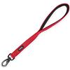Hyhug Guinzaglio corto in nylon resistente di 45,7 cm di lunghezza con comoda maniglia imbottita e robusta clip per cani di taglia media per cani e ragazze. Allenamento a piedi Uso quotidiano. (Rosso)
