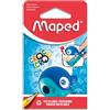 Maped 18112 - Temperamatite Croc Easy per matite sottili, con temperino, coccinella o balena