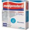 Corman Medipresteril Compresse Di Garza Sterili 12/8 Fili 10x10cm 100 Pezzi