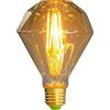 TIANFAN Lampadine Led Vintage 4W Diamante Lampadina Edison G95 220/240V E27 Decorativa Speciale (d'oro)