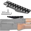 ACEXIER Binario di montaggio per cannocchiale Picatinny a basso profilo tattico per mirino posteriore del fucile Serie AK Pistola AK 47 Supporto per cannocchiale da caccia
