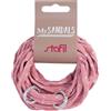 Lacci per Sandali Infradito Rosa Bianco Puntini