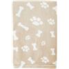 Trixie Coperta per cani animali domestici - Coperta morbida per animali domestici, cani, gatti, calda, protezione Kenny, 75 x 100 cm, beige