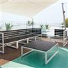 King Collection Poltrona Salotto Quick - centrale - 66 x 70 x 70 cm - alluminio-legno - King Collection (unità vendita 1 pz.)