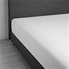 Daunen Step Vivacolor Lenzuolo con gli angoli elastici | Bianco Ottico 140-160 x 200 cm - matrimoniale