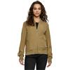 URBAN CLASSICS Giubbotto Bomber da Donna con Polsini a Coste, Giacca a Vento Leggera, Giubbottino Bomber a Maniche Lunghe con Cerniera e Tasche, Colore: Burgundy, Taglia: M