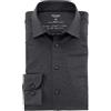 Olymp Uomo Camicia Business a Maniche Lunghe Level Five 24/Seven,Body Fit,Anthrazit 67,39