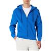 Fruit of the Loom - Zip, Felpa con cappuccio, Uomo, Blu (Deep Navy), Medium