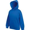 Fruit of the loom - Felpa con cappuccio da bambino unisex Blu Royal