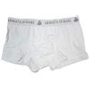 Amata di Mare Armata di Mare 3pz Boxer Uomo in Cotone Elasticizzato con Elastico Esterno, Tinta Unita - GT103 (3-S, Bianco)