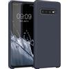 kwmobile Custodia Compatibile con Samsung Galaxy S10 Cover - Back Case per Smartphone in Silicone TPU - Protezione Gommata - blu mirtillo