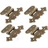 KOTARBAU® Set di 4 cerniere decorative per armadi asimmetriche retrò, patina antica