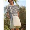 Westford Mill Shopper personalizzate in cotone Sling Bag for Life 34x40 cm personalizzate o neutre