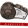 Brady Nastro in Vinile per Stampanti ii Etichette M211 e M210 - Etichette Industriali Adesive - Bianco su rosso (9.53mm x 6.40m) - M21-375-595-RD