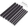 Emuca - Gambe quadrate e struttura per tavolo, 50x50mm, 750x750, Verniciato nero, Acciaio