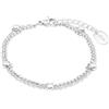 s.Oliver Bracciale in argento sterling 925/acciaio inossidabile per donna, bracciale, motivo, fornito in confezione regalo per gioielli