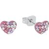 Prinzessin Lillifee Orecchini a perno in Argento Sterling 925 per bambine, con Preciosa, 0,6 cm, Argento, cuore, in confezione regalo, 2013168