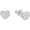 amor Orecchini in Argento 925, con Preciosa, 0,6 cm, Argento, cuore, in confezione regalo