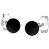 Elli Orecchini Donna Motivo Cerchio Tendenza con Smalto in Argento Sterling 925