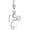 Elli Charm da Donna Cuore Angelo Custode Giocoso in Argento Sterling 925