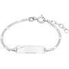 amor Ident Bracciale 925 Argento Sterling Ragazze Bambini Gioielli da braccio, 12+2 cm, Argento, Viene fornito in scatola regalo per gioielli