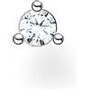 Thomas Sabo Orecchini Le signore Argento sterling 925 zirconia cubica Altra forma H2197 051 14, Argento