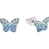amor Orecchini in Argento 925 per bambine, con Preciosa, 0,6 cm, Argento, farfalla, in confezione regalo