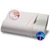 GEEMMA s.r.l. Cuscino Memory Foam Ortopedico, Modello cervicale a Doppia Onda, Alto 10 e 12 per 38x68 cm con Tessuto in Cotone sfoderabile