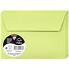 Clairefontaine 55476C - Pacco da 20 Buste autoadesive - Formato C6 11,4x16,2cm - 120g/m² - Colore verde germoglio - Inviti Eventi e Corrispondenza - Gamma Pollen - Carta Premium Liscia